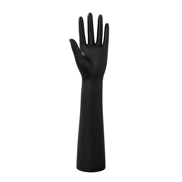 Crofta Black Female Mannequin Hand Commercial Use DIY Projects Gloves Display Stand Left Hand