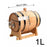 Crofta Wooden Aging Barrel with Stand Wine Brandy Maker Party Table Pub Wine Barrel 1L 18x12.7x15cm