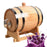 Crofta Wooden Aging Barrel with Stand Wine Brandy Maker Party Table Pub Wine Barrel 1L 18x12.7x15cm