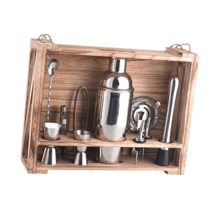 Crofta 11x Cocktail Shaker Set Jigger Professional Bartender Kit for Home Bar Party