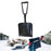 Crofta Folding Snow Shovel Removal Tool Walkway Winter Survival Garden Snow Scraper Black