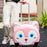 Crofta Children's Luggage with 4 Wheels Kids Luggage Case for Boys and Girls Travel Pink