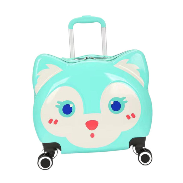 Crofta Children's Luggage with 4 Wheels Kids Luggage Case for Boys and Girls Travel Blue