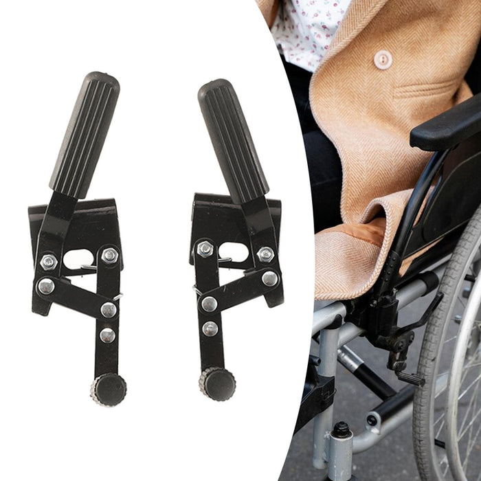 2 Pieces Wheelchair Brake Easy Installation Repair Part Wheelchair Handbrake