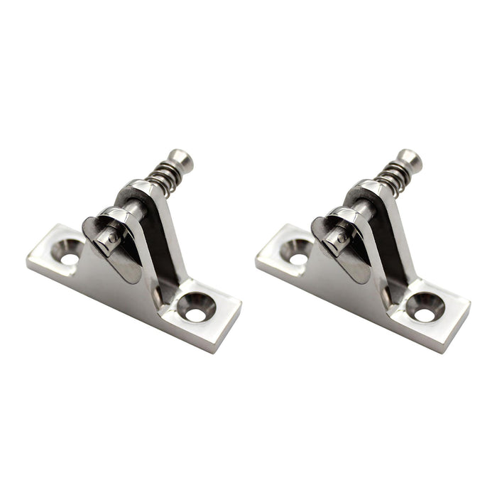 2Pcs Bimini Top Hardware Accessory Component 316 Stainless Steel Deck Hinges