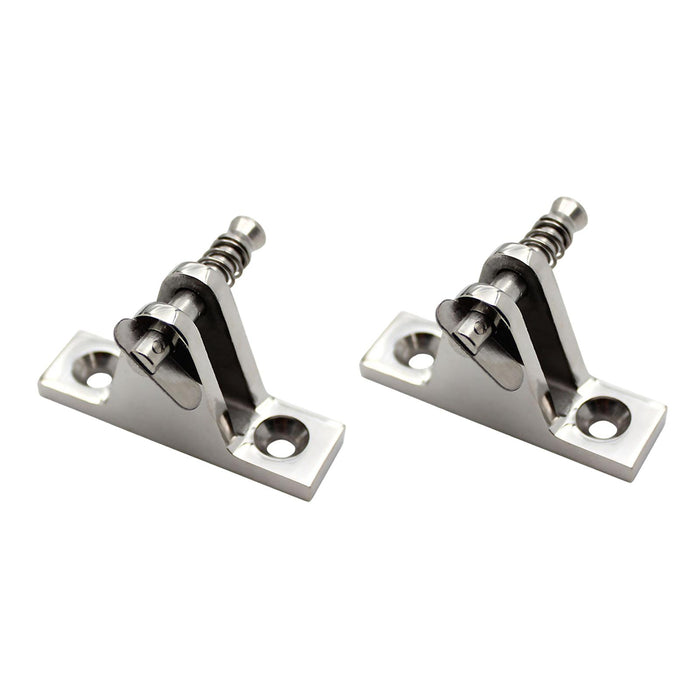 2Pcs Bimini Top Hardware Accessory Component 316 Stainless Steel Deck Hinges