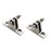 2Pcs Bimini Top Hardware Accessory Component 316 Stainless Steel Deck Hinges