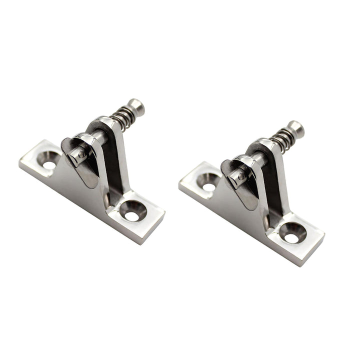 2Pcs Bimini Top Hardware Accessory Component 316 Stainless Steel Deck Hinges