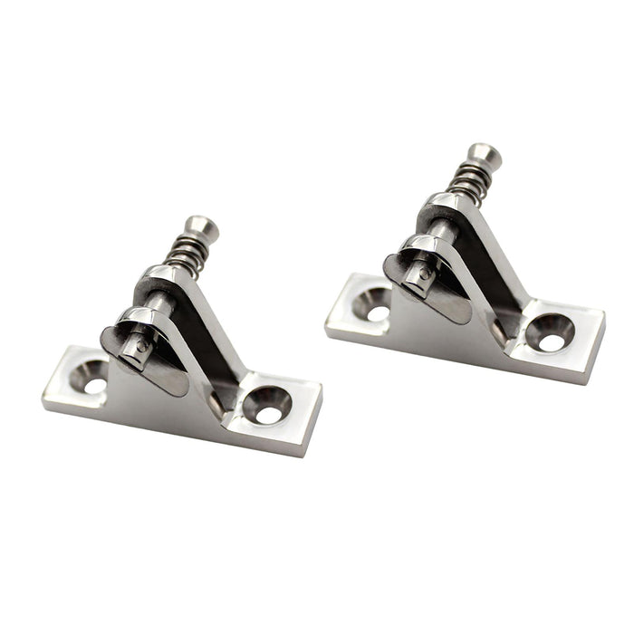 2Pcs Bimini Top Hardware Accessory Component 316 Stainless Steel Deck Hinges