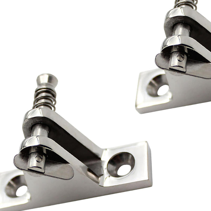 2Pcs Bimini Top Hardware Accessory Component 316 Stainless Steel Deck Hinges