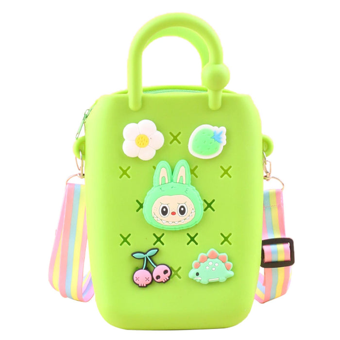 Crofta DIY Beach Hole Bag Tote Bag Trendy Handbag for Women for Party Street Travel green