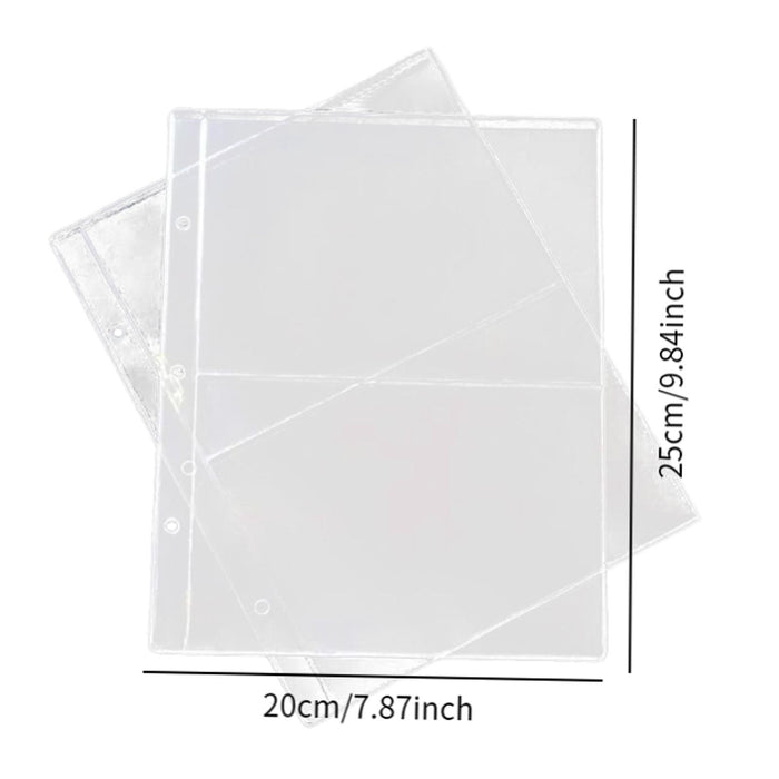 10x Transparent Banknote Holders AntiSlip for Cardstock Business Card Bills