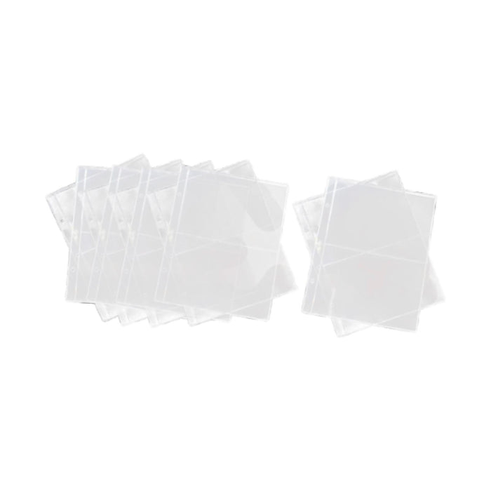 10x Transparent Banknote Holders AntiSlip for Cardstock Business Card Bills