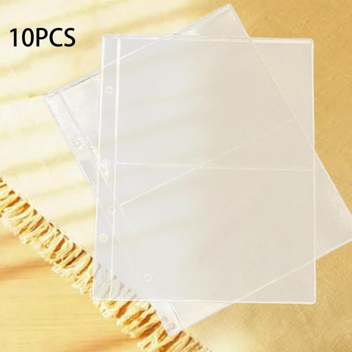 10x Transparent Banknote Holders AntiSlip for Cardstock Business Card Bills