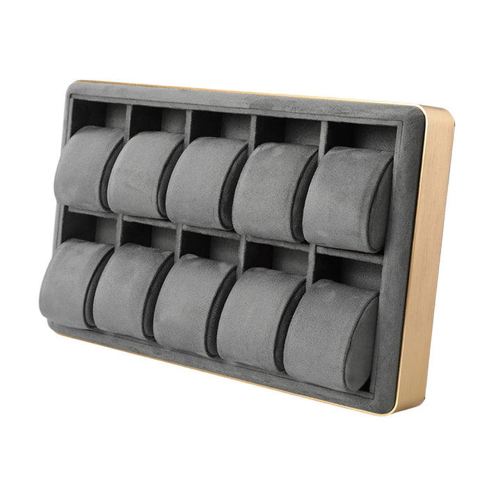 Crofta Watch Display Tray Versatile Watch Drawer Organizer for Office Gift Home Use Gray