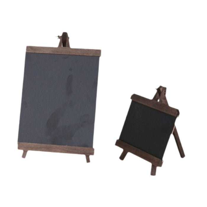 2 Pieces Tabletop Chalkboard Sign Memo Board for Business Countertop Kitchen