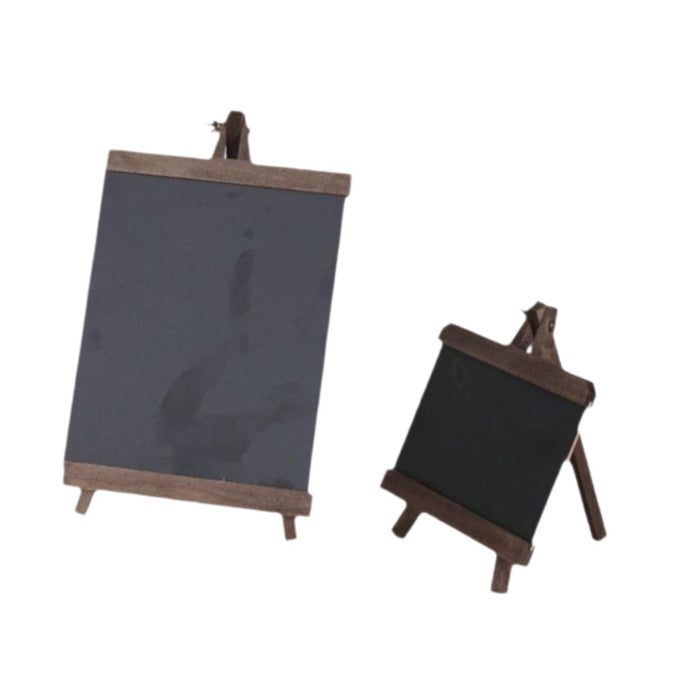 2 Pieces Tabletop Chalkboard Sign Memo Board for Business Countertop Kitchen