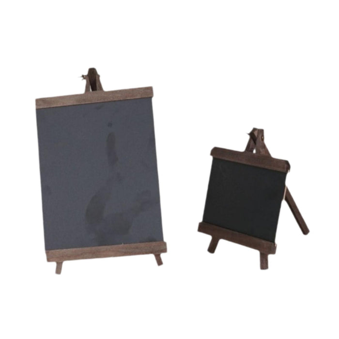 2 Pieces Tabletop Chalkboard Sign Memo Board for Business Countertop Kitchen