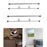 1 Pair Poster Hanger Frame Sturdy Simple Assembly for Offices Picture Hanger Length 33cm