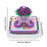 2025 3D Memo Pad Calendar Creative 3D Desk Calendar for Office Home Birthday Purple