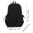 Backpack Stylish Multipurpose Portable Storage Bag for Hiking Work Women Men Black