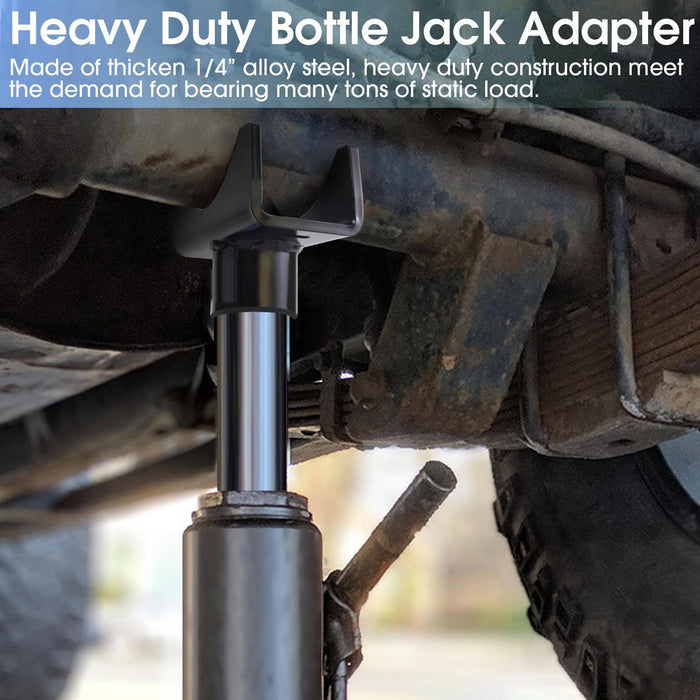 Bottle Jack Axle Adapter Lifting Saddle for 2” Square Axle Tube Garage Ranch