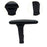 3D Gaming Chair Arms 6.3inch Tall Lightweight Sturdy Accessories Replacement Black