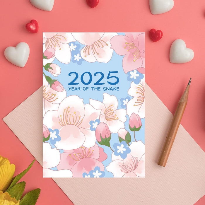 2025 Planner Notebook Gift Year Monthly Daily Planner for School Office Home Cherry Blossom