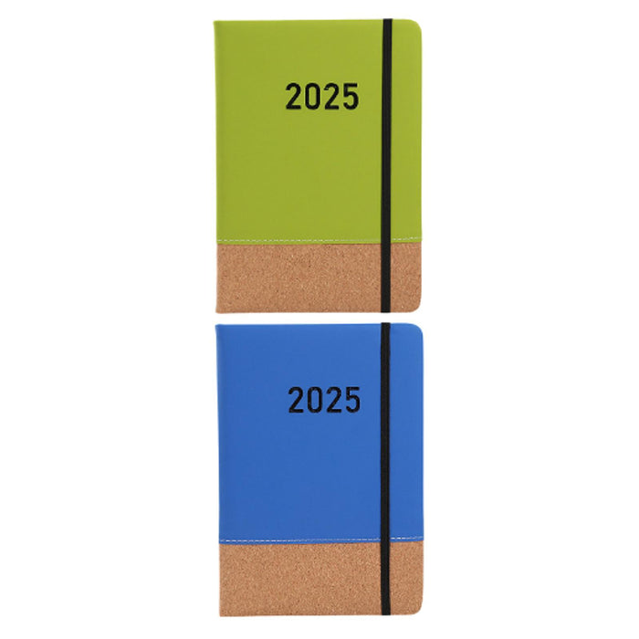 2025 Planner Notebook A5 PU Cover to Do List Notebook for Home Office School Green