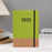 2025 Planner Notebook A5 PU Cover to Do List Notebook for Home Office School Green