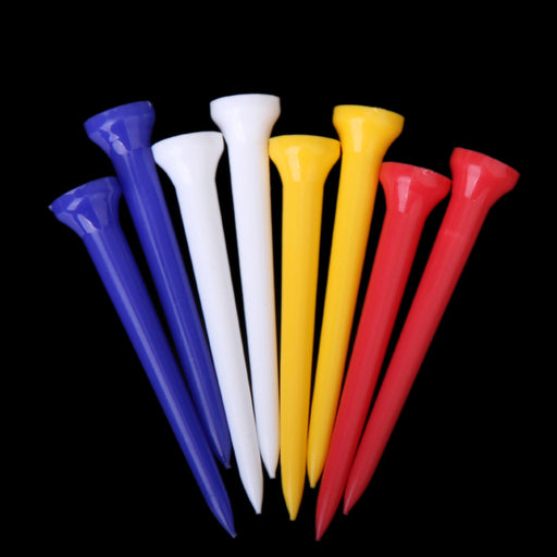 Crofta 100Pcs 69mm Mixed Color Plastic Golf TEES