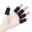 Crofta 10 Pieces Sports Elastic Finger Brace Splint Sleeves Support Protector Black