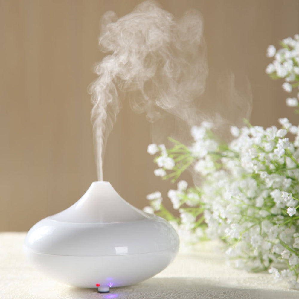 Mini Ultrasonic Ion Humidifier Aroma Air Aromatherapy Diffuser UK Plug White