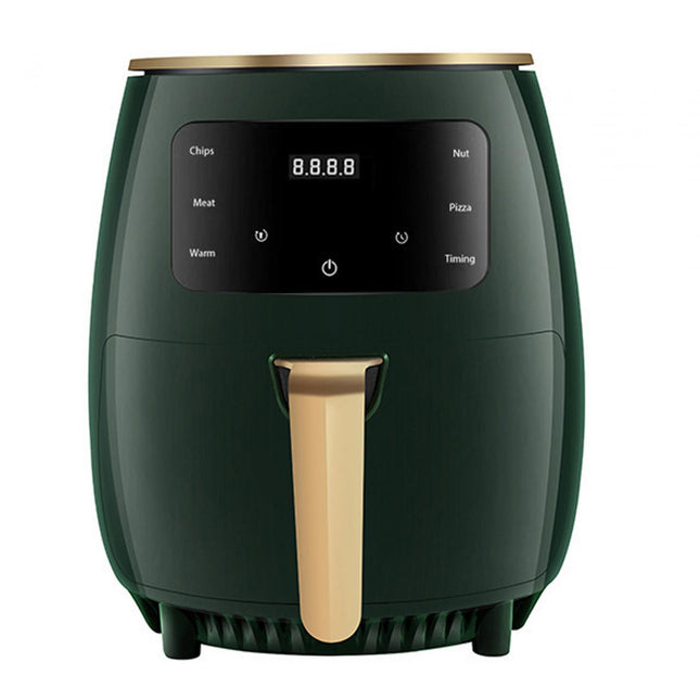 Air Fryer 4.5L Quick Easy Meals Non Slip Handle Portable for Household Party Green