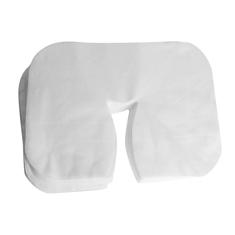 Crofta 100x Disposable Massage Table Face Rest Cushion Cover Headrest Cradle Sheet