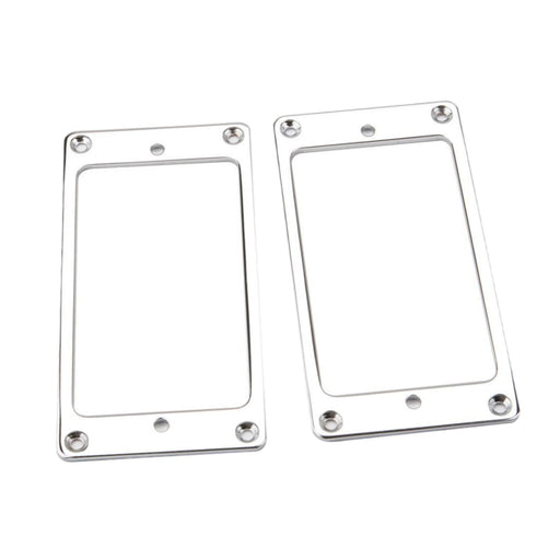 2 Pieces Guitar Pickup Frame Humbucker Pickup Rings for Electric Guitar Part Argent