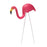 Crofta 2 Piece Looking Up and Down Flamingo Plastic Yard Garden Ornaments Props Pink