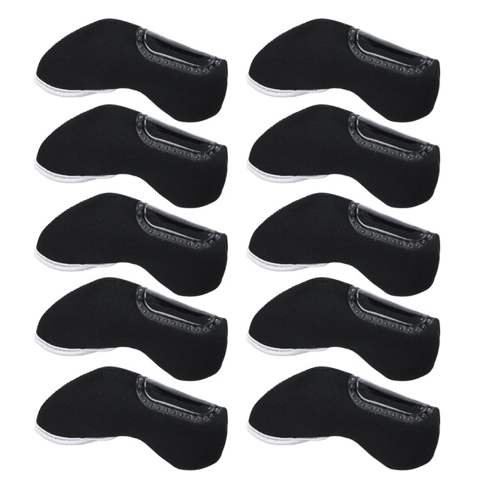 Crofta 10pcs Nylon Golf Iron Club Putter Head Cover Case Headcovers