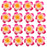 Crofta 100x Wedding Party Hawaiian Frangipani Foam Plumeria Flower Head Rose Red