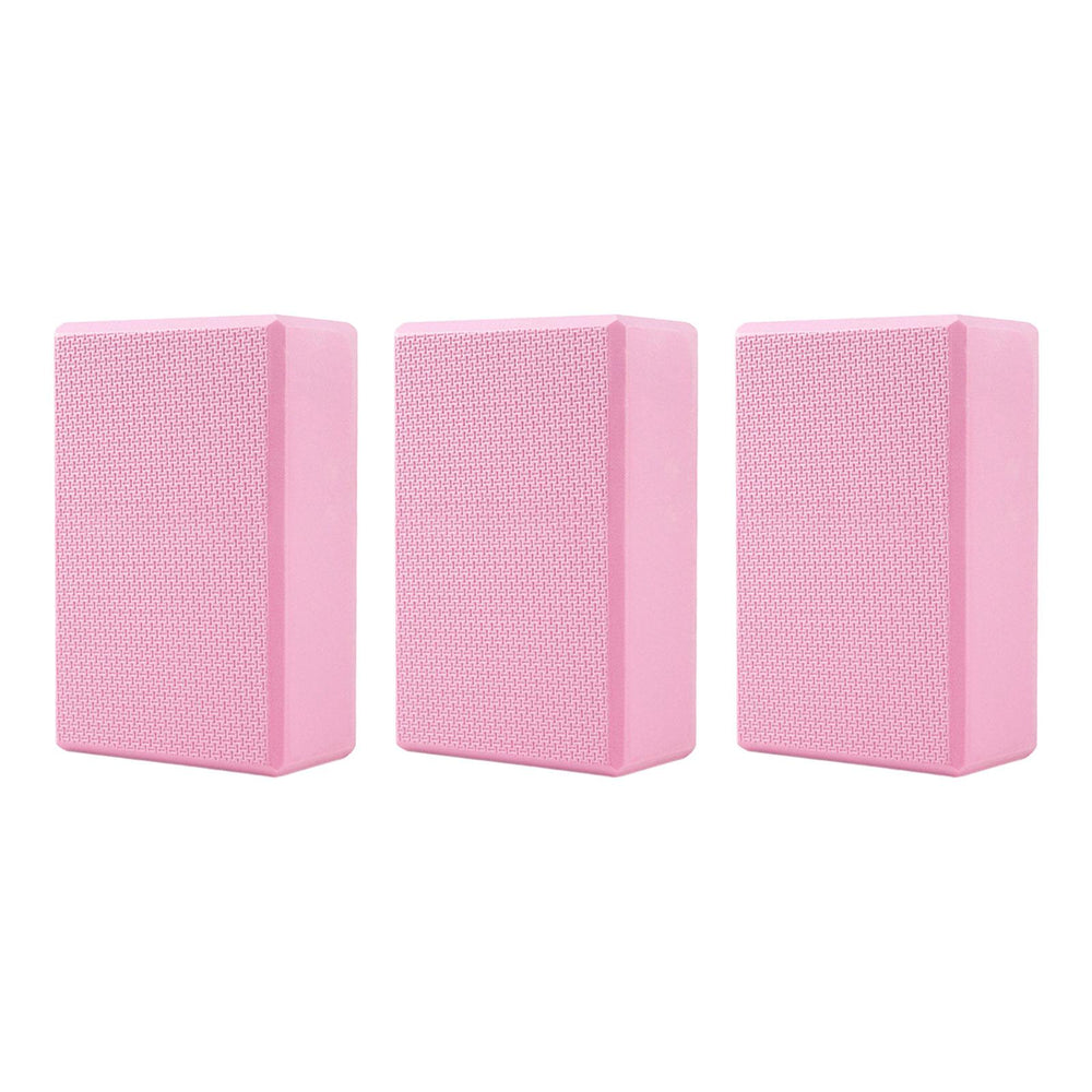 Crofta 3 Pieces Stepping Stone Non Slip Children Boys Girls EVA Sensory Riverstones pink