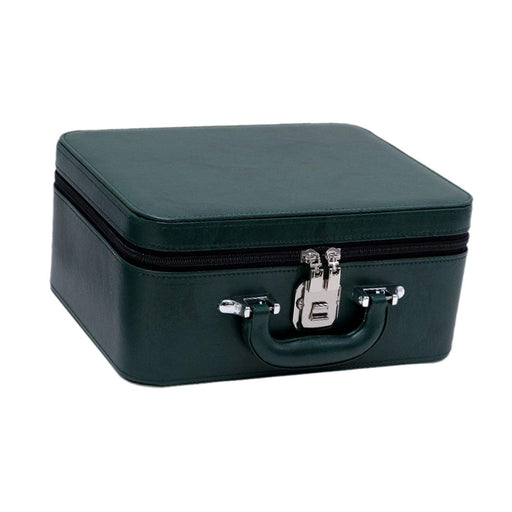 Crofta Jewelry Organizer Box Jewelry Organizer Storage Case for Rings Necklace Pins Green