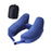 Crofta Travel Neck Pillow for Car Plane Outdoor Use Ergonomic Office Napping Pillow navy blue