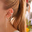 Crofta 1pc Women's Stylish Tassel Leaf Embellished Ear Cuff Earring Silver