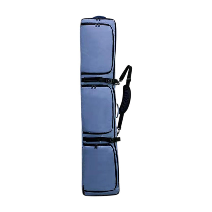 Crofta Ski Bag Wheeled for Adults with Handle Transport Snowboard Sleeve for Skiing Blue