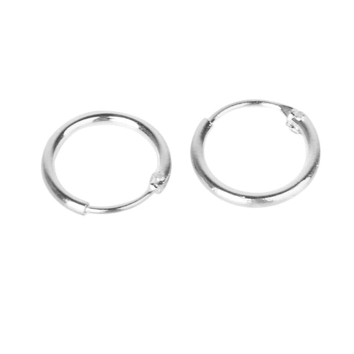 Crofta 2 Pairs Assorted Size 925 Sterling Silver Small Endless Hoop Rings Lip Nose Ear Charms Studs Men Women Fashion Accessory