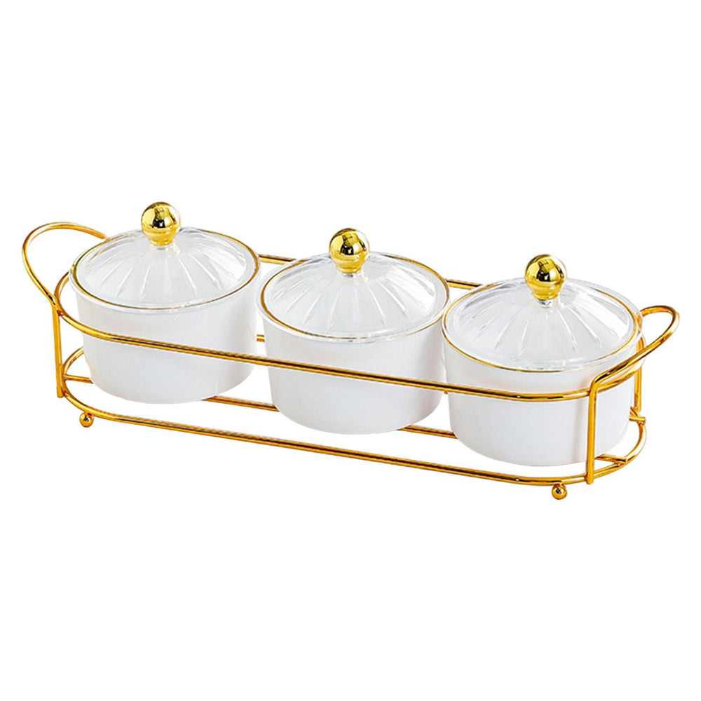 Dried Fruit Tray Set Multipurpose Candy Dish for Wedding Living Room Kitchen White