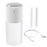 Crofta Portable Mini air humidifier  Double spray 400ml USB Rechargeable White