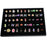 Crofta 100 Slots Grid Velvet Ring Earring Ear Pin Brooch Storage Display Box Tray Jewelry Organizer Holder Case Coverless