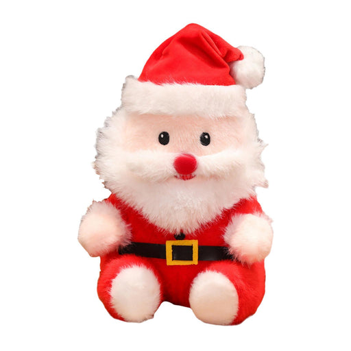 Crofta Christmas Plush Toy Hugging Gift Soft Xmas Doll for Boys Girls Tabletop Room Santa Claus A