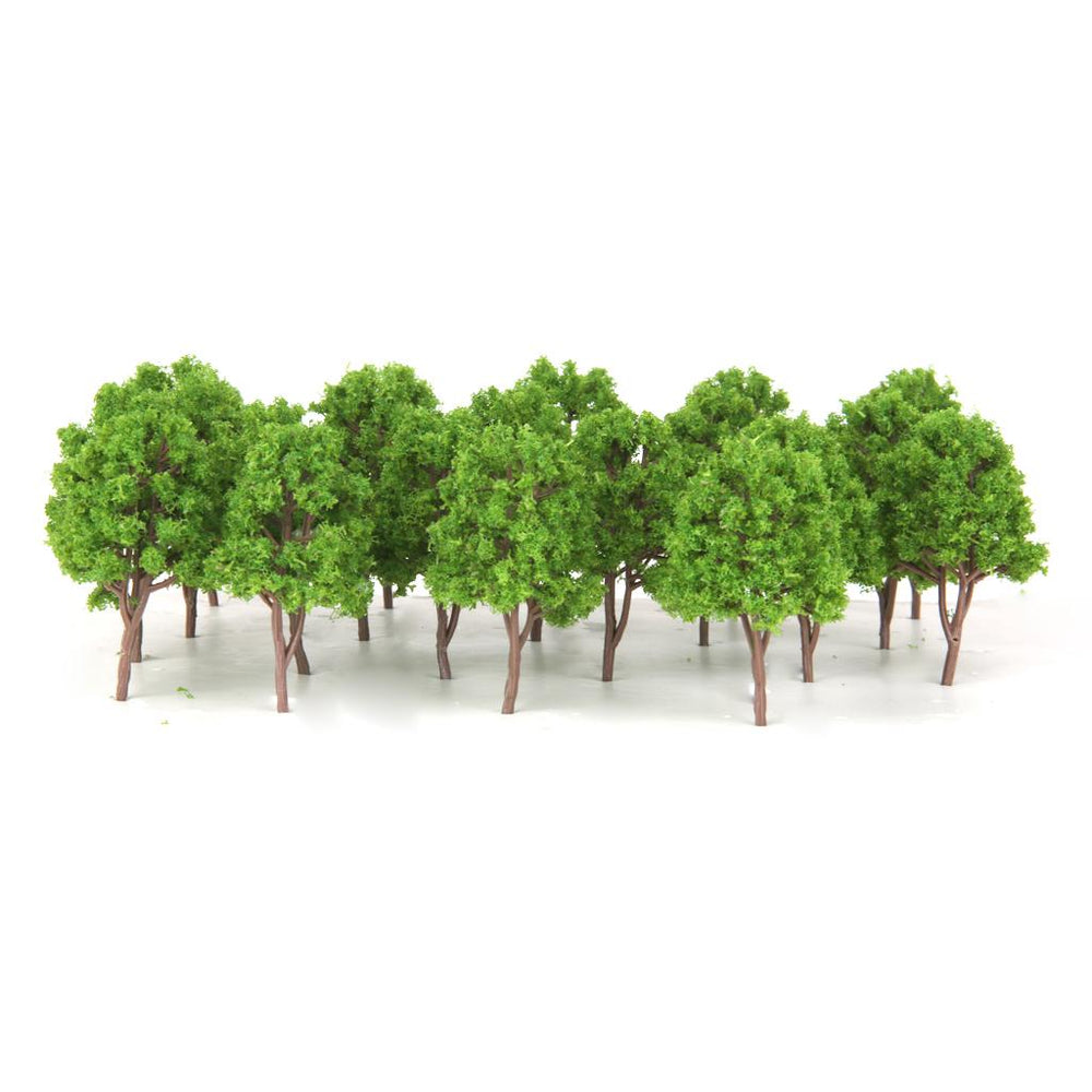 20pcs Plastic Model Trees N Scale Train Layout Wargame Scenery Diorama 7.5cm